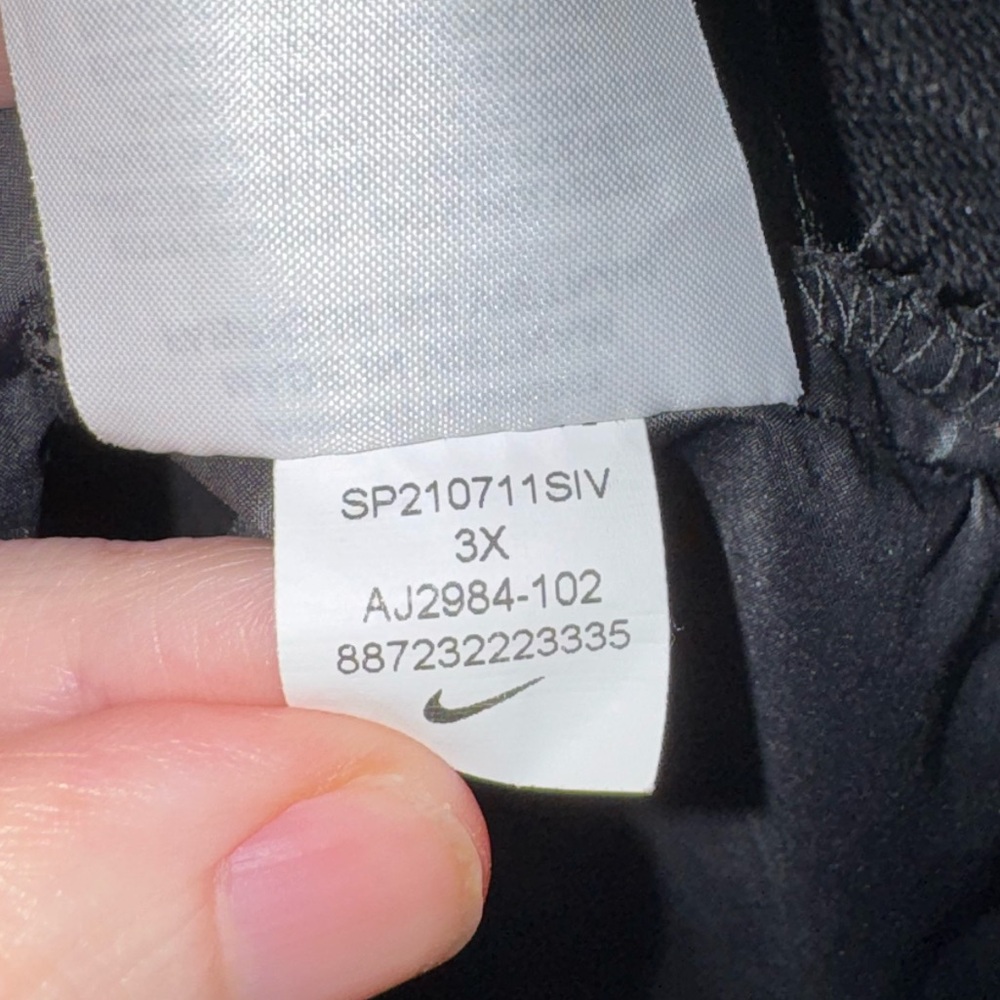 Nike Black and White Hooded windbreaker 3X mens - Picture 7 of 7
